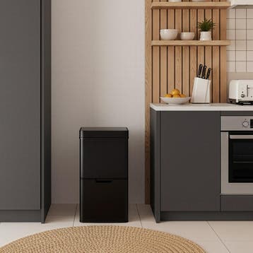 Sensorprullenbak Venna 62 liter 75x42x32 cm zwart [en.casa], Verzenden, Nieuw