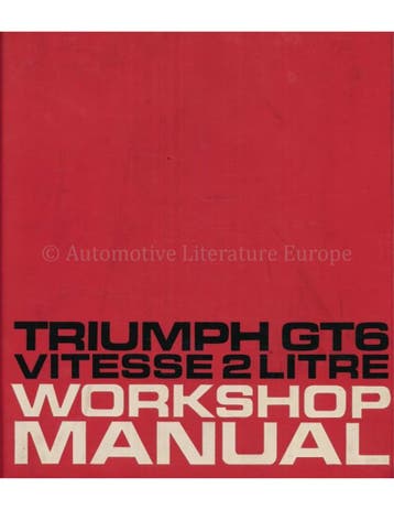 1966 - 1970 TRIUMPH GT6 | VITESSE WERKPLAATSHANDBOEK FRANS