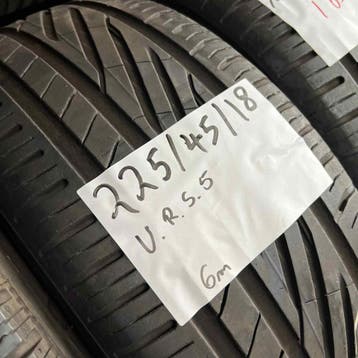 2 x Uniroyal RainSport 5 225-45-18 Zomerbanden 6mm, 18 inch, Gebruikt, Ophalen of Verzenden, Band(en)