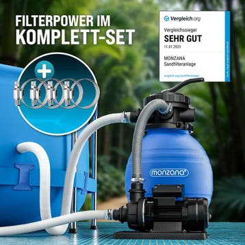 Zandfilterpomp Blauw 10200 l/u 450 W (Zwembadfilter), Verzenden, Nieuw