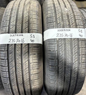 2x 235-70-16 Hankook Zomer 2x 5.5mm €40 Per Band 235 70 16, Ophalen, Gebruikt, 16 inch, 235 mm