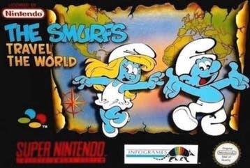 De Smurfen (Losse Cassette) (SNES Games), Ophalen of Verzenden, Zo goed als nieuw