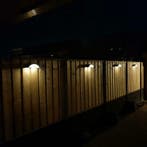 Solar wandlamp UFO: buitenlamp mét sensor op zonne-energie, Kunststof, Verzenden, Minder dan 50 watt, Led