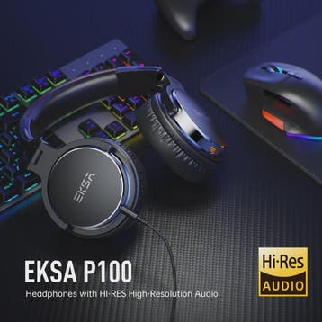 EKSA P100 Professionele Studio Koptelefoon - Hi-Res DJ Monit, Verzenden, Nieuw