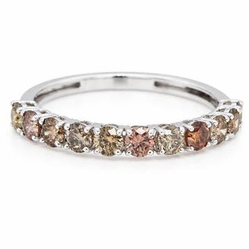 Zonder minimumprijs - Ring - 14 karaat Witgoud - 0.90ct. tw., Nieuw