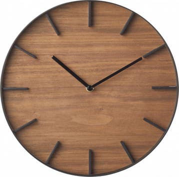 Yamazaki Wandklok Rin Bruin, Huis en Inrichting, Woonaccessoires | Overige, Nieuw
