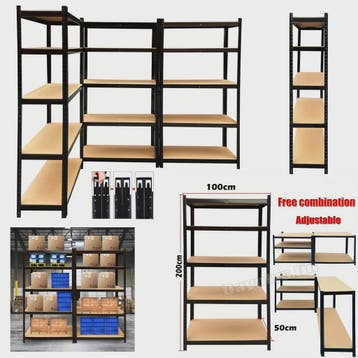 5-Laags Metalen Stellingkast 200x100x50cm - 875kg Capaciteit, Huis en Inrichting, Verzenden, Nieuw