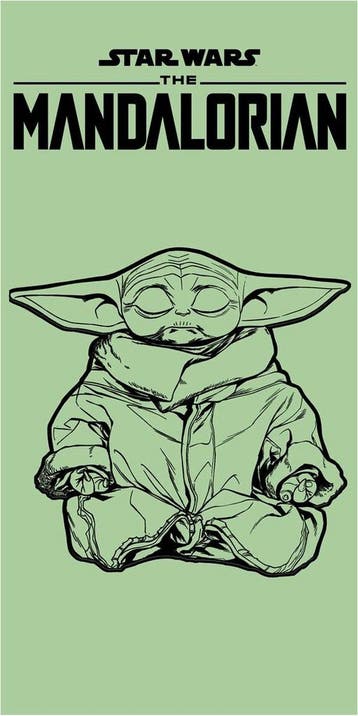 Star Wars The Mandalorian Grogu The Child Strandlaken 140 x, Verzamelen, Ophalen of Verzenden, Nieuw