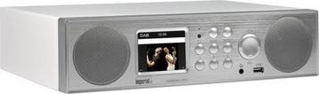 Internetradio met wifi en dab+ - DAB Radio - FM Radio - Zilv, Verzenden, Zo goed als nieuw