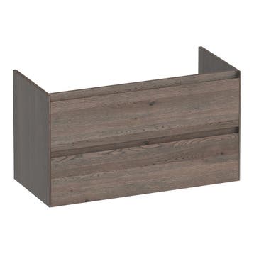 Brauer Inspire - Onderkast - 100 cm - met 2 Softclose Lades, Ophalen of Verzenden, Nieuw