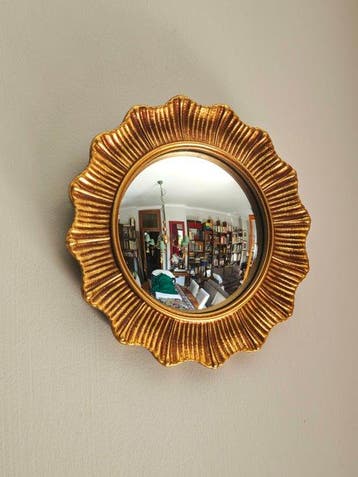 Wandspiegel- Heksenoog / Butler - Glas, Hars - Gouden Zon