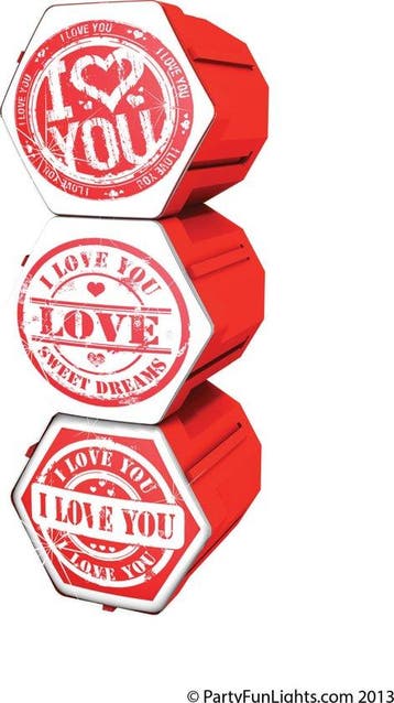 Light Party Flashing 12V PL "I Love You" - Lamp, Verzenden