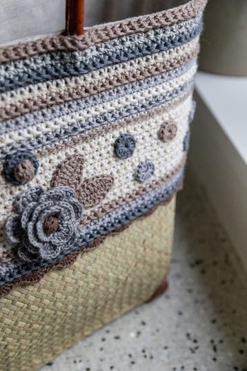 Haakpatroon Herfstmand - met bloemen, strepen en stippen -, Ophalen of Verzenden, Nieuw