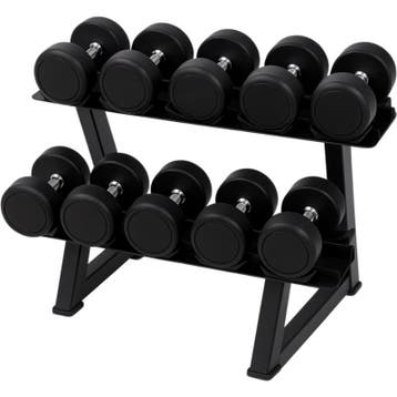 PH Fitness Dumbbell Set 2-10 kg | 60 kg incl. Rack, Sport en Fitness, Verzenden, Nieuw, Benen, Dumbbell