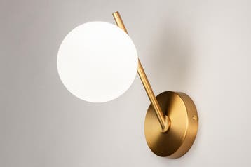 Rietveld Wandlampen - Goud - Glas, Metaal, Verzenden, Nieuw