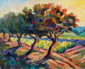 Ecole Française (XX) - Les Couleurs de la Provence - NO