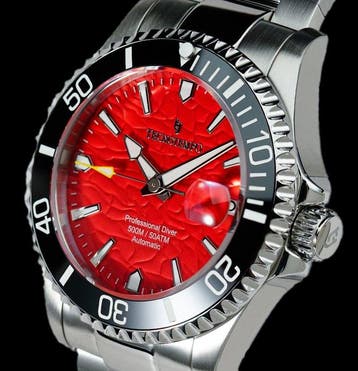 Tecnotempo - Automatic Professional Diver 500M / 50ATM - Red, Nieuw