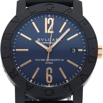 Bvlgari - Bvlgari Bvlgari Watch 1.6 Carbon Gold Roman -, Nieuw