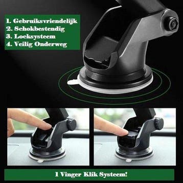 Telefoonhouder auto – Zuignap Dashboard/Voorruit –, Ophalen of Verzenden, Nieuw