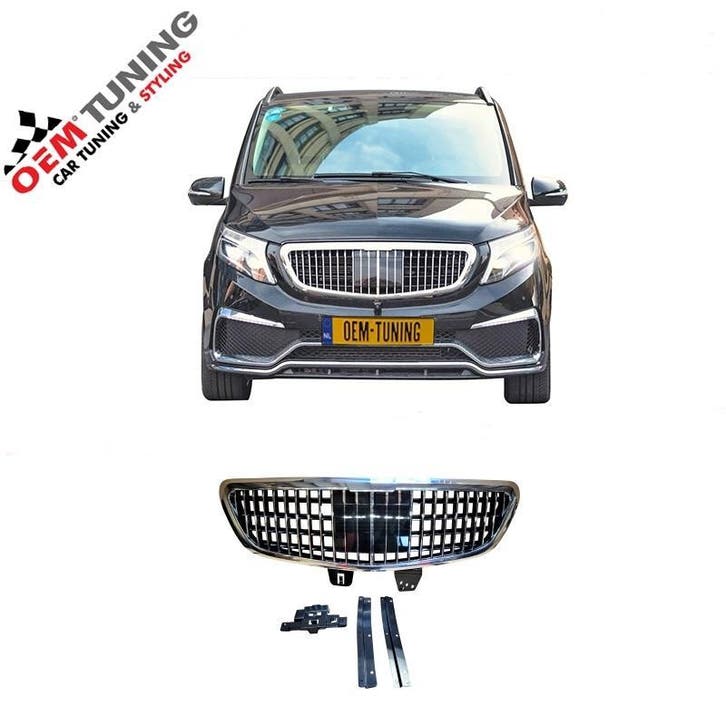 Mercedes-Benz V-Class W447| Maybach look GRILLE | 2019-2022, Auto-onderdelen, Carrosserie en Plaatwerk, Nieuw, Mercedes-Benz, Voor
