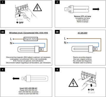 Bailey LED PL-S 3W/830/2P | vervangt Philips PL-S 7W/830/..., Ophalen of Verzenden, Nieuw