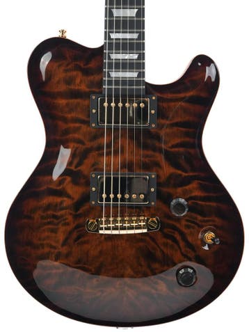 Nik Huber Redwood Tigereye Burst (Instrument,Single Cut), Ophalen of Verzenden, Nieuw, Solid body