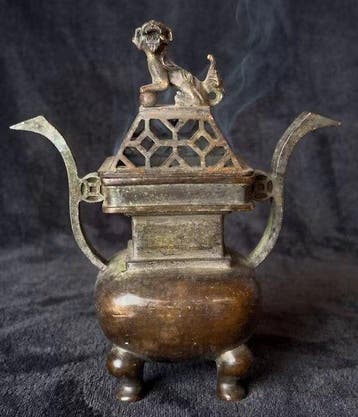 Wierookbrander - Brons - Foo dog, Antiek en Kunst