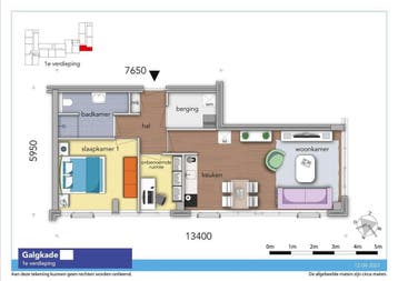 Te huur: Appartement Galgkade in Vlaardingen, Huizen en Kamers, Vlaardingen, Appartement, Zuid-Holland
