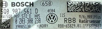 VW Volkswagen Golf 7 ACC radarsensor 5Q0907561D, Ophalen, Gebruikt, Volkswagen