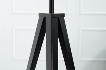 Vloerlamp TRIPOD 142cm zwart retro - 38683, Ophalen of Verzenden, Nieuw