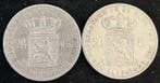 Nederland. Willem III. 2,5 Gulden 1852 + 1854 ( WIllem III ), Postzegels en Munten, Munten | Nederland