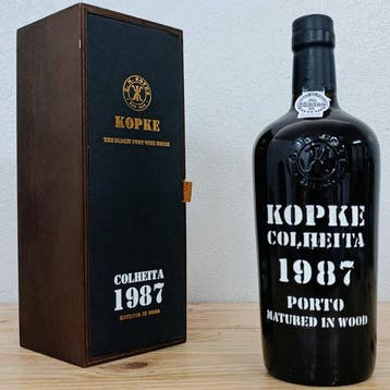 1987 Kopke - Colheita Port, Tawny - Porto - 1 Fles (0,75, Nieuw
