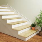 Overzettreden stootborden set van 2 PVC 120x32x4,6 cm nature, Verzenden, Nieuw