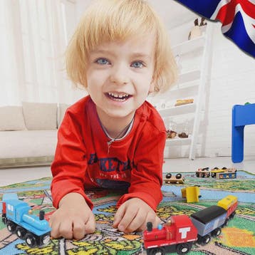 Houten Magneet Treinwagon Set - Uitbreidbaar en Compatibel m, Verzenden, Nieuw