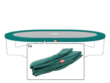 Trampoline Rand ovaal Berg Favorit Grand 520x345 cm Groen, Kinderen en Baby's, Speelgoed | Buiten | Trampolines, Ophalen of Verzenden