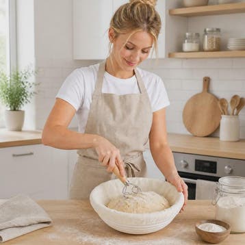 Brood Bakmand Set 23cm - Professionele Rijs- en Bakaccessoir, Verzenden, Nieuw