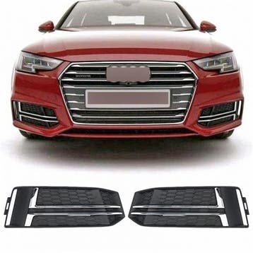 Mistlamp Grillen Audi A4 B9 2015-2019 S-Line RS-Look Chroom, Ophalen of Verzenden, Nieuw