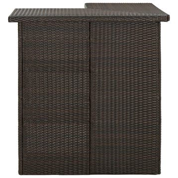 Bistrotafel Poly Rattan | Retourdeal | 74% Korting, Tuin en Terras, Tuintafels, Ophalen of Verzenden, Zo goed als nieuw, Rechthoekig