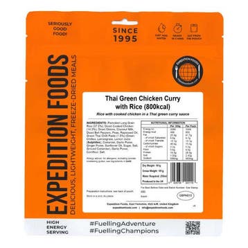 Thaise Groene Kipkerrie met Rijst - Expedition Foods