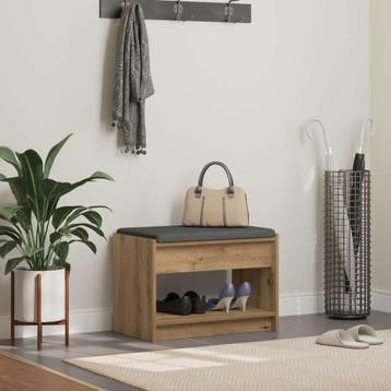 vidaXL Halbank Artisan Eik 63 x 38 x 45 cm, Verzenden, Nieuw