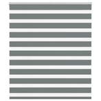 vidaXL Zebra rolgordijn 135x100 cm stofbreedte 130,9 cm, Verzenden, Nieuw, Grijs