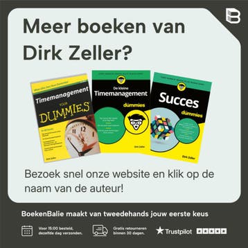 Timemanagement voor dummies - Dirk Zeller 9789045356228, Verzenden, Zo goed als nieuw, Dirk Zeller