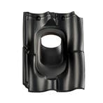 Kunststof dakpan Opnieuw Verbeterde Holle pan 4-pans zwart, Verzenden, Nieuw