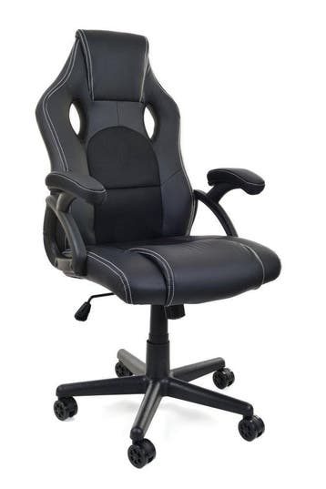 Racer PRO Draaistoel | 40% Korting | Ergonomisch, Zwart, Ophalen of Verzenden, Zo goed als nieuw, Gaming bureaustoel