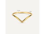 TOV ESSENTIALS - Wishbone Ring - 14 karaat goud - maat 60, Verzenden, Nieuw