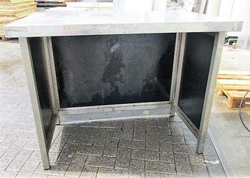 RVS Tafel, Werktafel, Catering tafel, inklapbaar B120 x D75