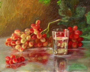 Luís Estela (1925) - Bodegón de uvas - NO RESERVE