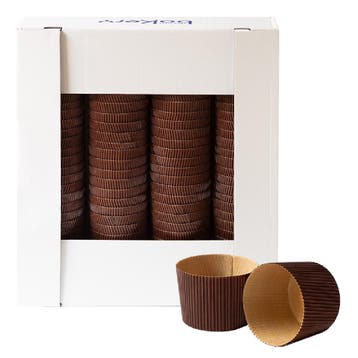 Canasta/Panettone Bakvorm Ø7x6(h)cm 100 stuks, Verzenden, Nieuw