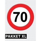 Verkeersbord  70 jaar versiering pakket XL - 70 jaar versi.., Ophalen of Verzenden, Nieuw