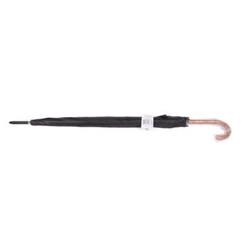 Benson Luxe zwarte paraplu - Automatisch - 125 cm - Gebog..., Ophalen of Verzenden, Nieuw